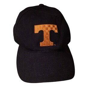 Adidas Tennessee Volunteers TN Orange T‎ Logo Black Baseball Cap Men One Size
